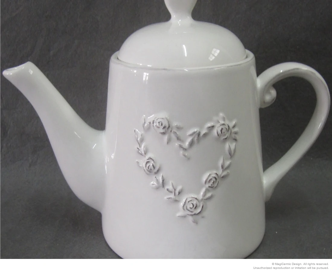 Original rose heart relief product photograph from supplied PDF