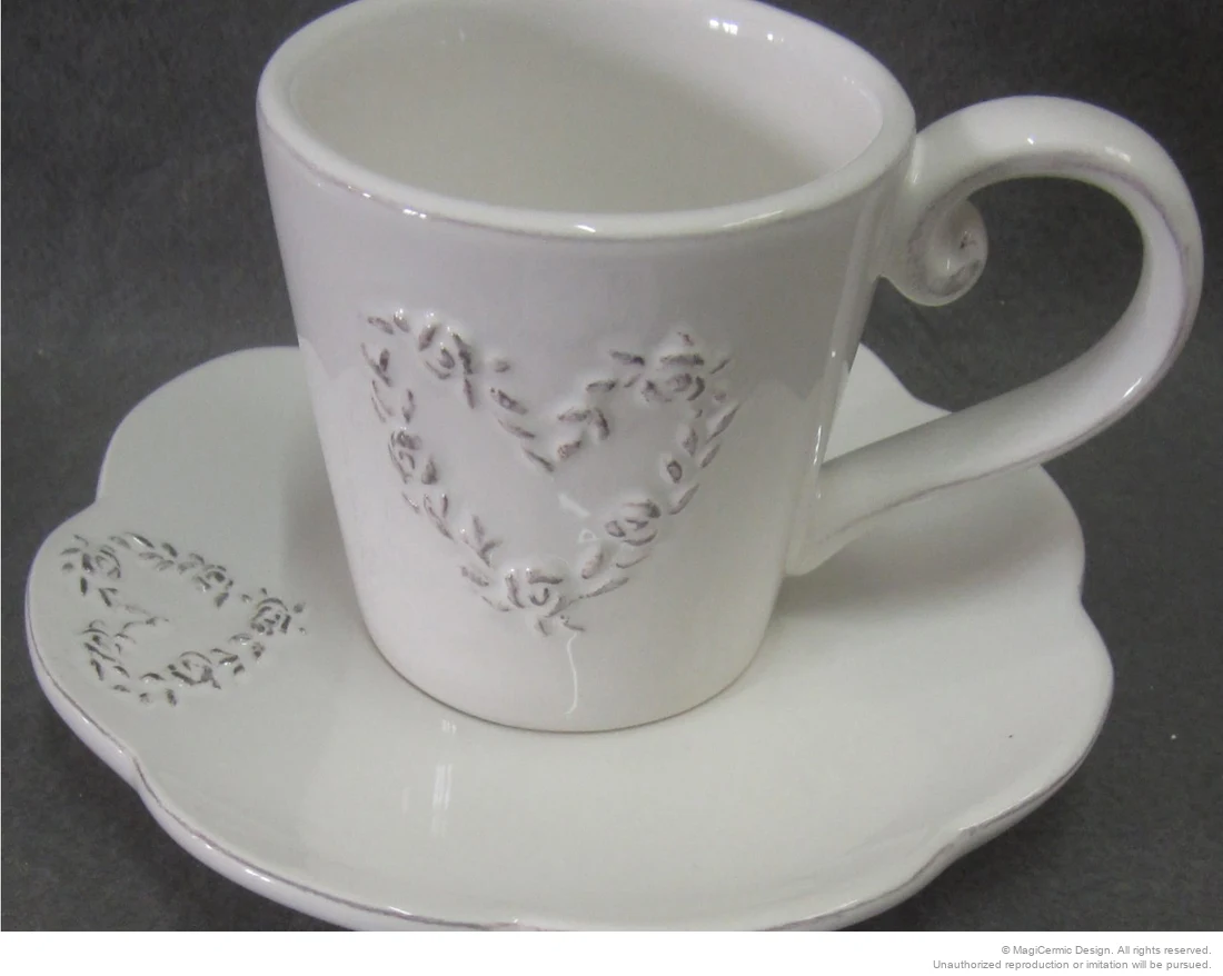 Original rose heart relief product photograph from supplied PDF