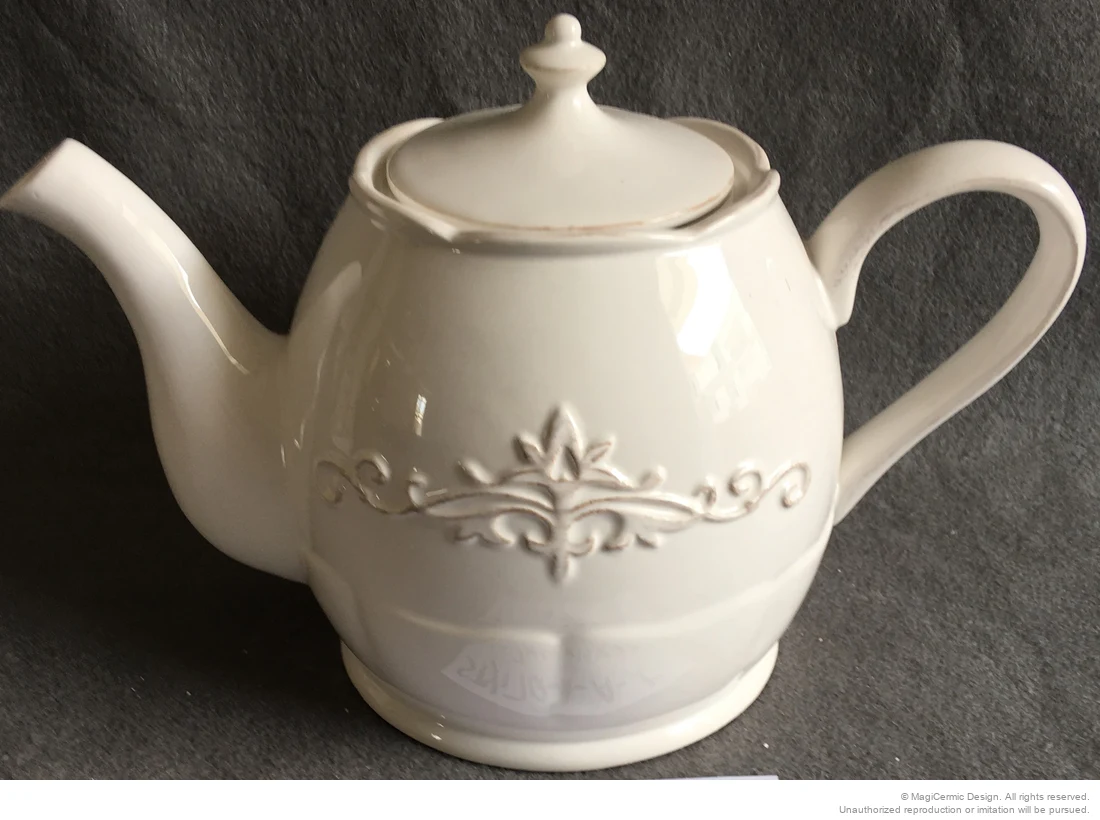 Original classical fleur scroll relief product photograph from supplied PDF