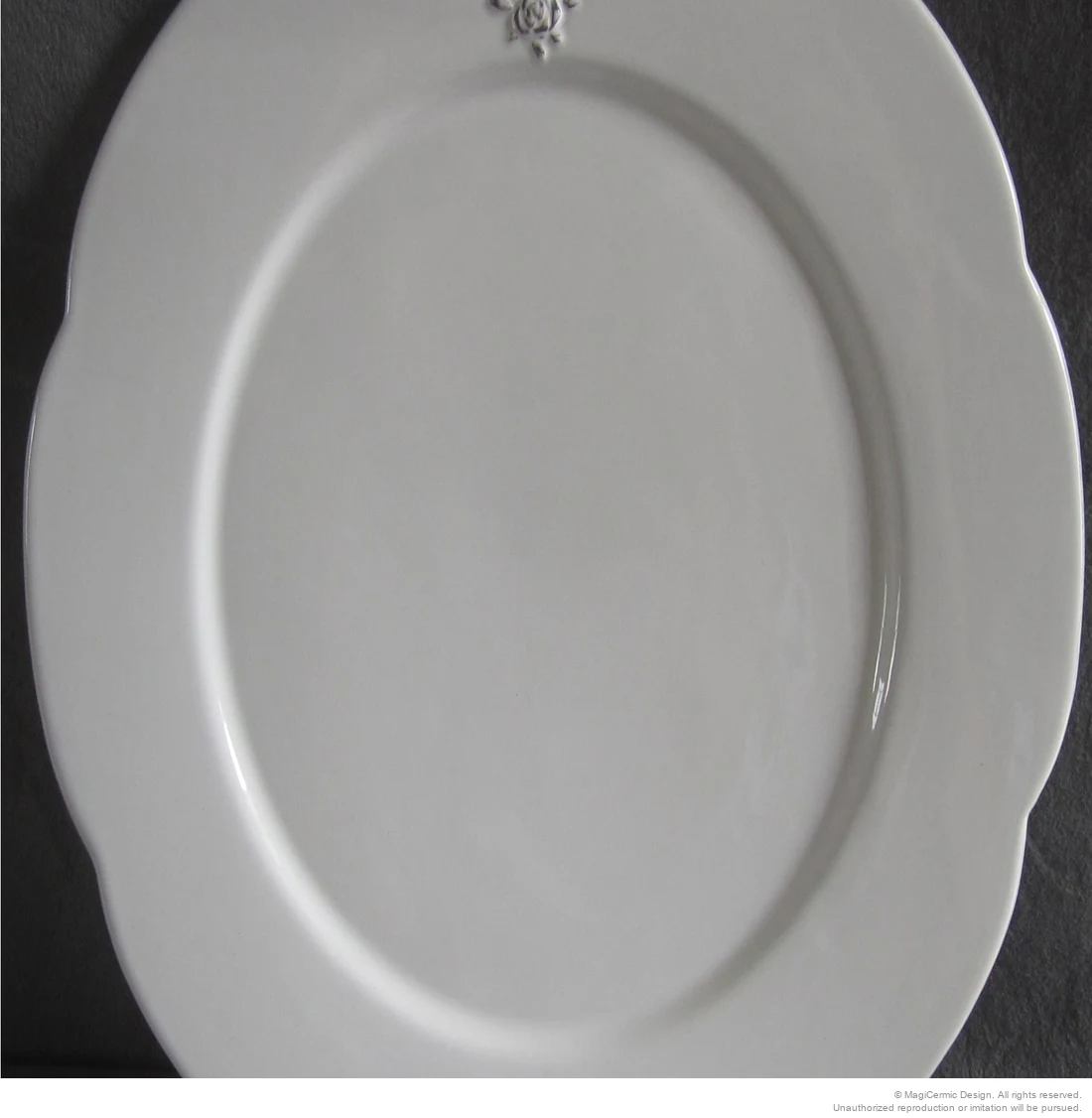Original rose heart relief product photograph from supplied PDF
