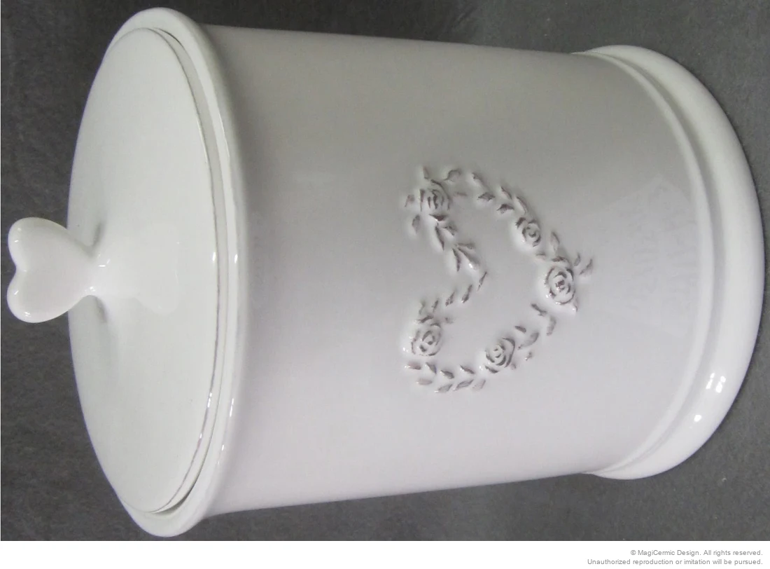 Original rose heart relief product photograph from supplied PDF