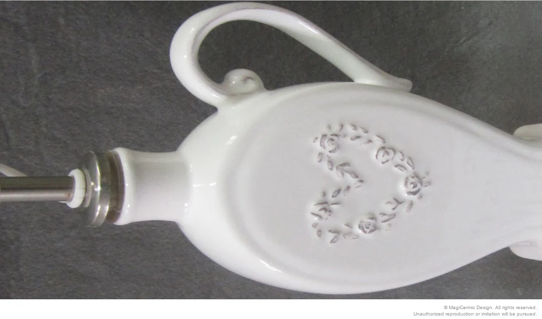 Original rose heart relief product photograph from supplied PDF