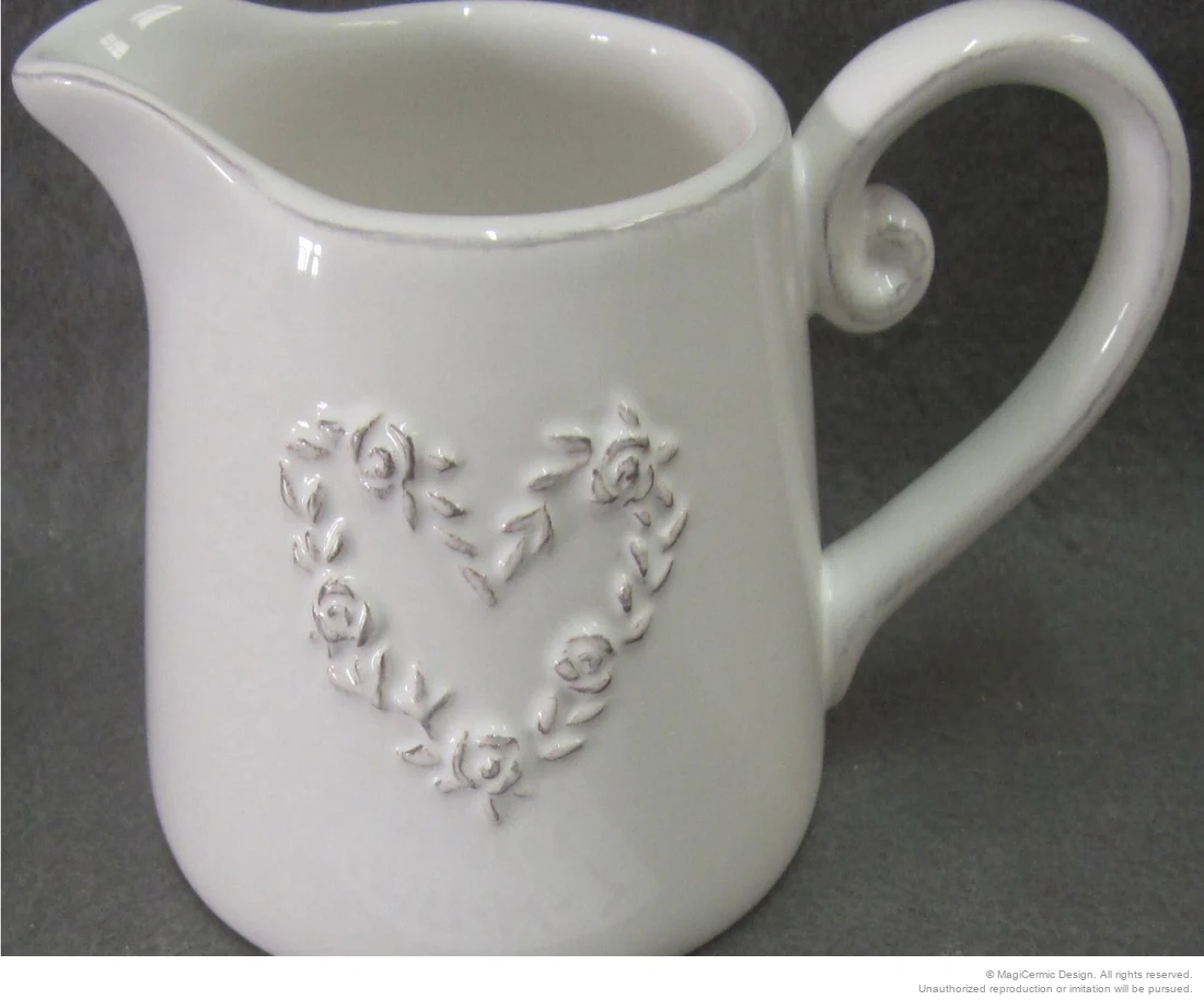 Original rose heart relief product photograph from supplied PDF