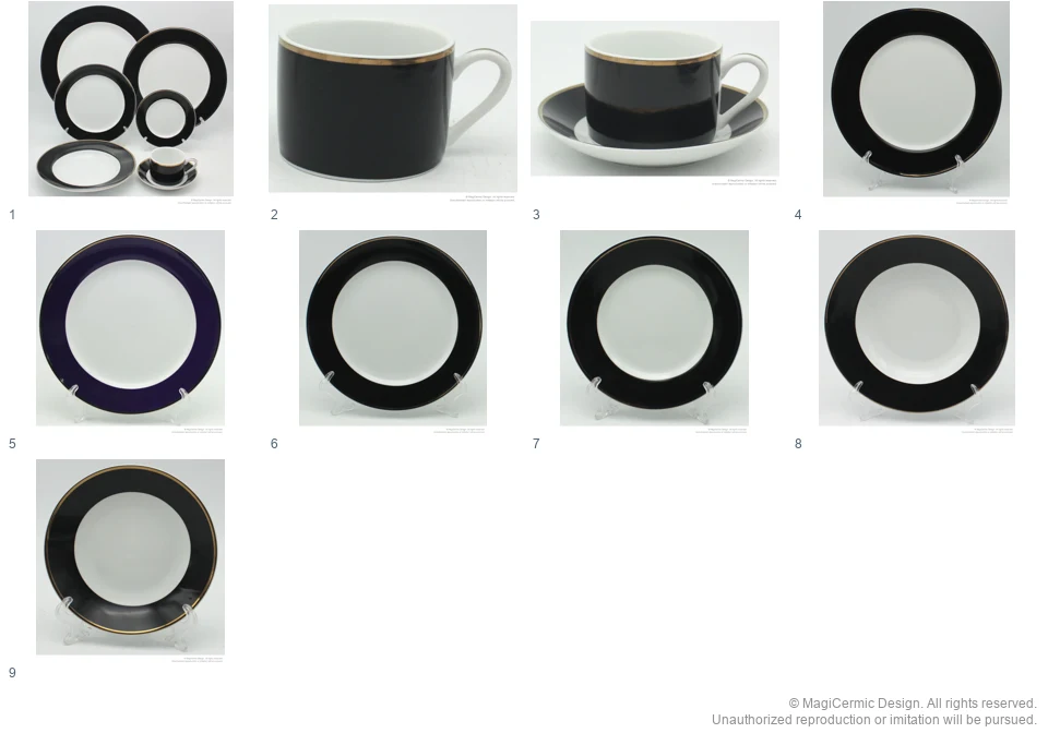 Complete original product reference board for Black Color Band, page 1