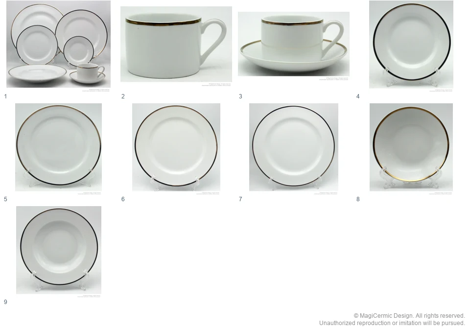 Complete original product reference board for White Color Band, page 1