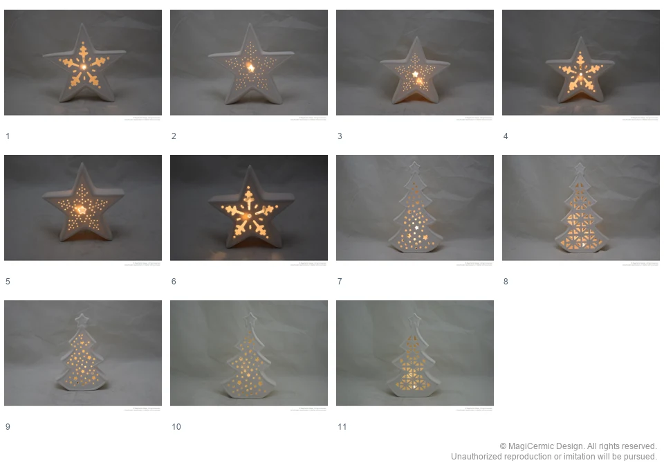 Complete original product reference board for A Sky Full of Small Lights, page 1