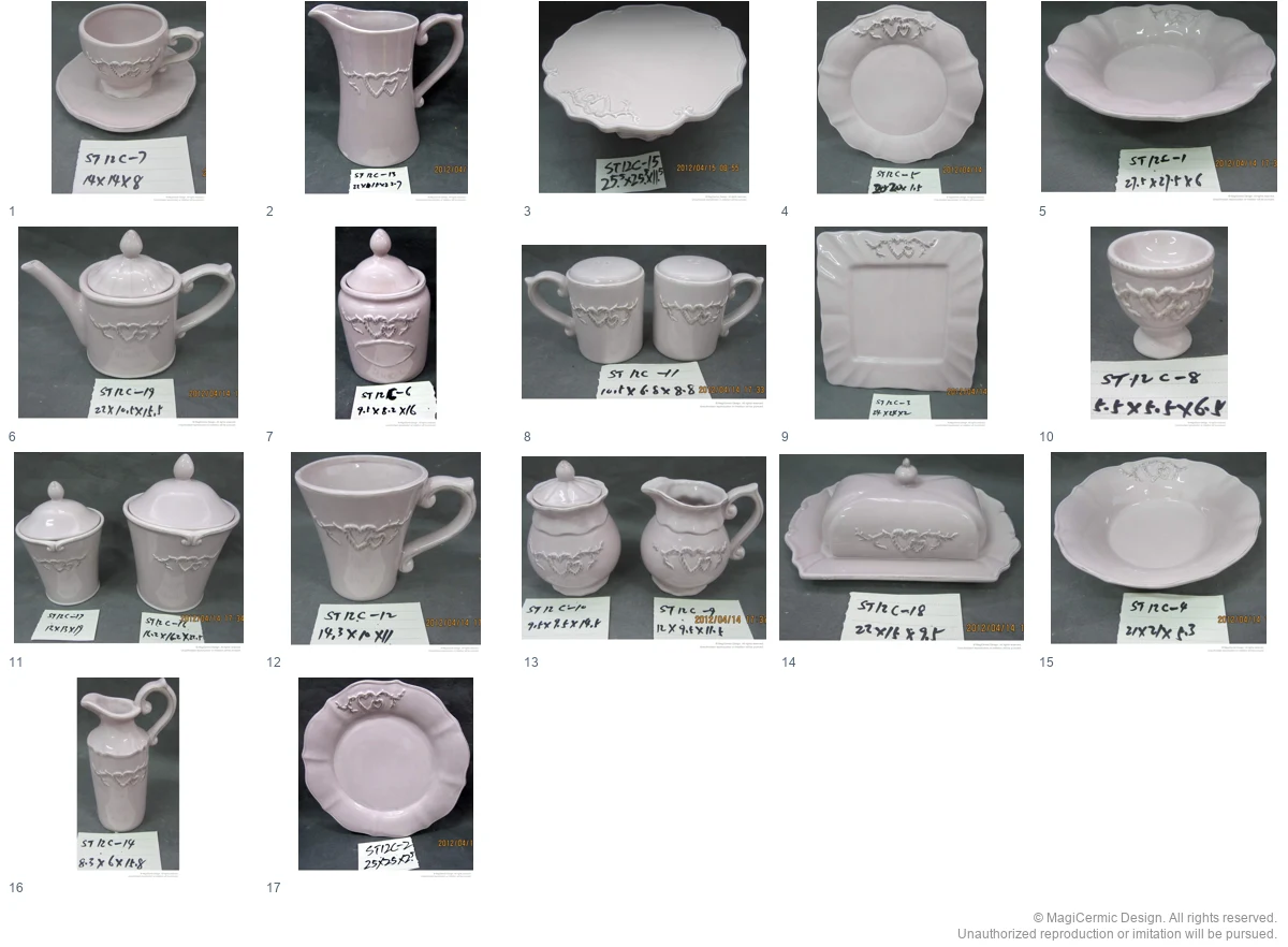 Complete original product reference board for A Blush of Affection, page 1