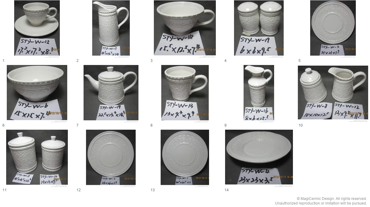 Complete original product reference board for Small Scrolls, Shared Moments, page 1