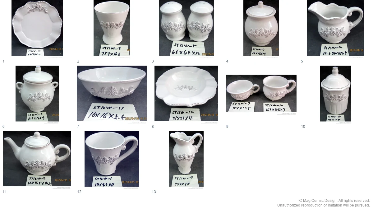 Complete original product reference board for Petals in the Light, page 1