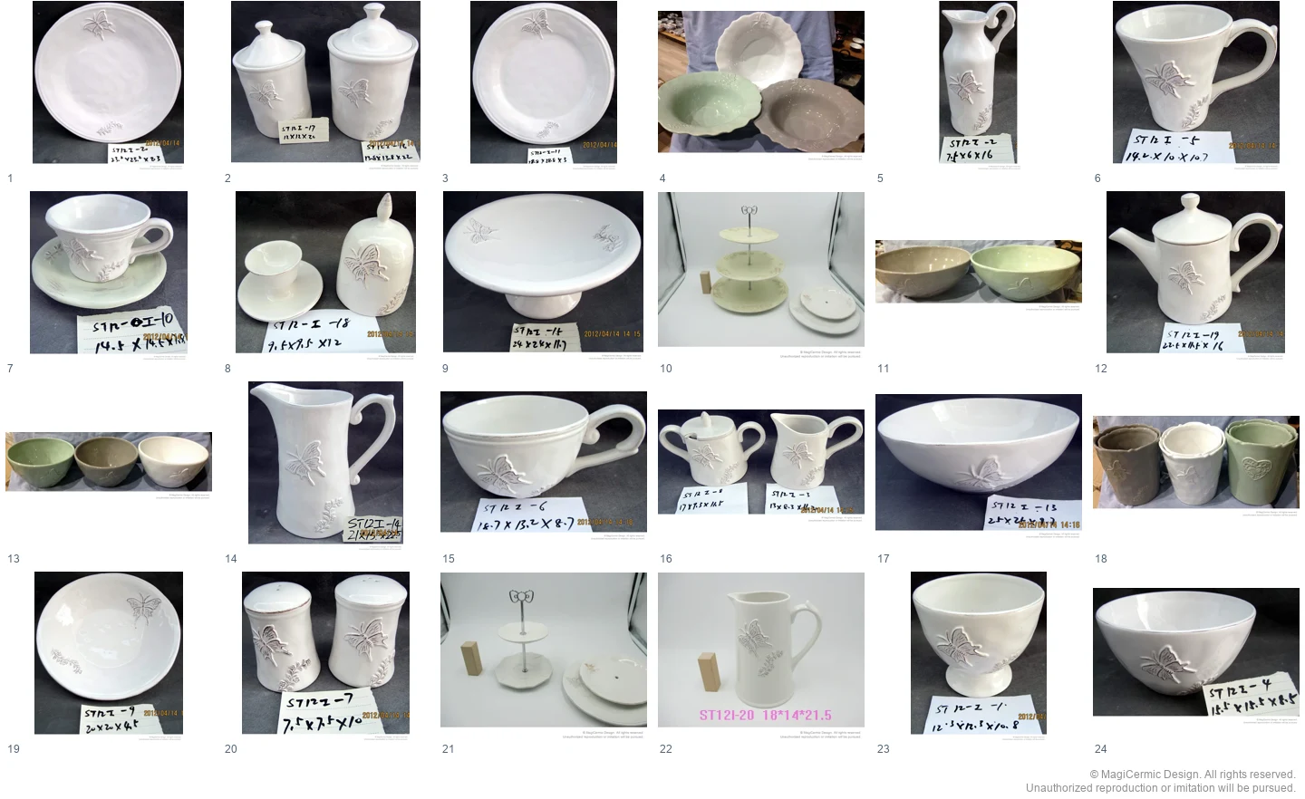 Complete original product reference board for A Leaf beside Your Cup, page 1