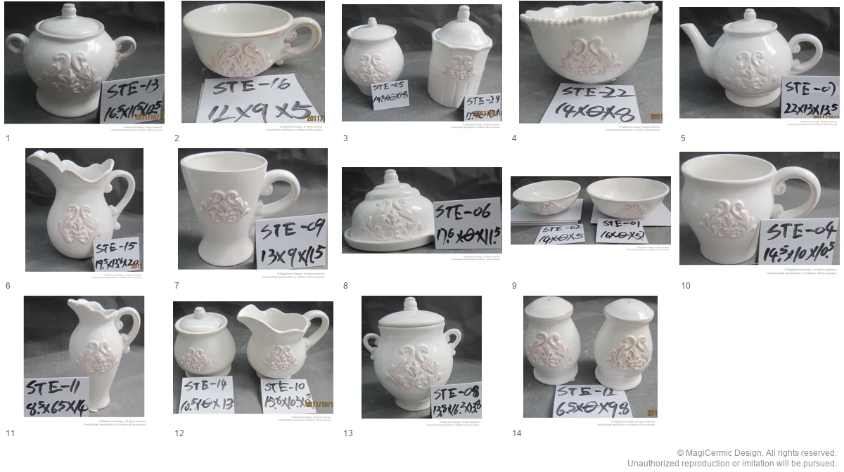 Complete original product reference board for A Garden Emblem, page 1