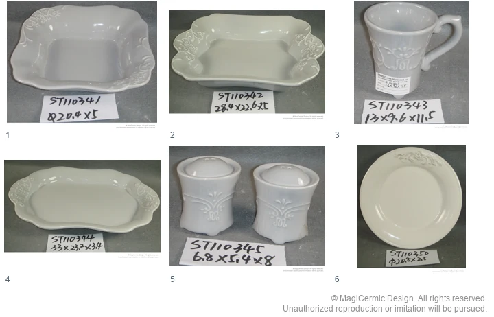 Complete original product reference board for Corner scroll service, page 1