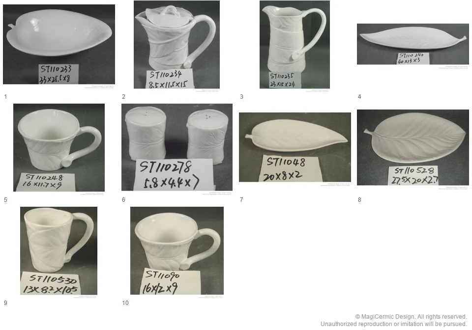 Complete original product reference board for White leaf vein service, page 1