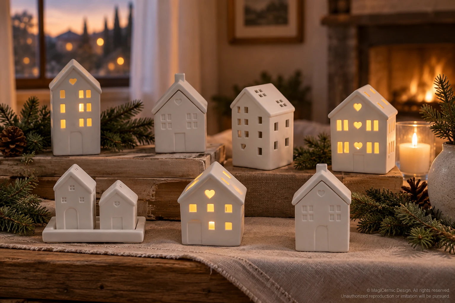 AI styling concept for A Window Left Glowing; original product reference images govern selected forms and details.