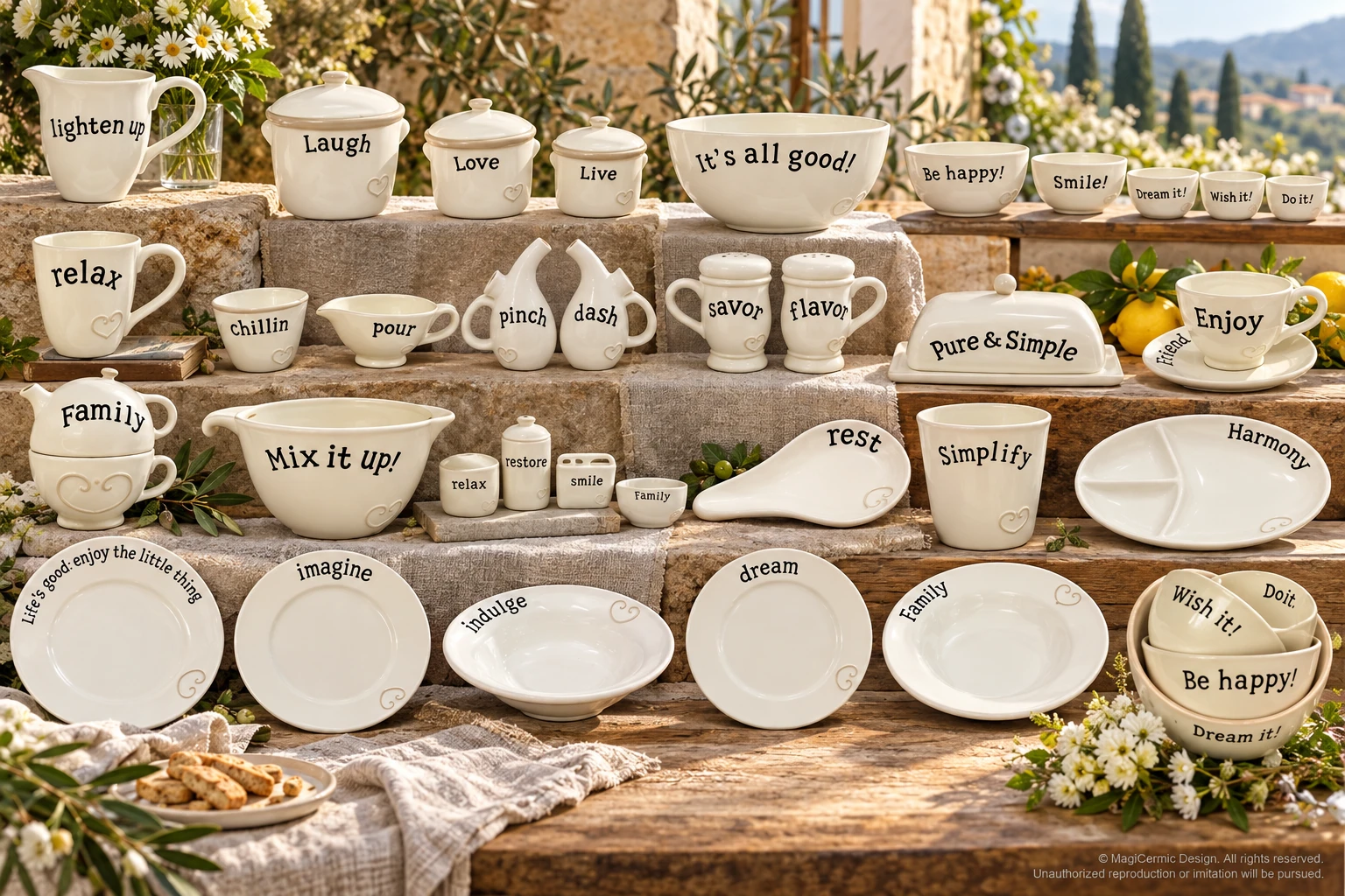 AI styling concept for Words to Come Home To; original product reference images govern selected forms and details.