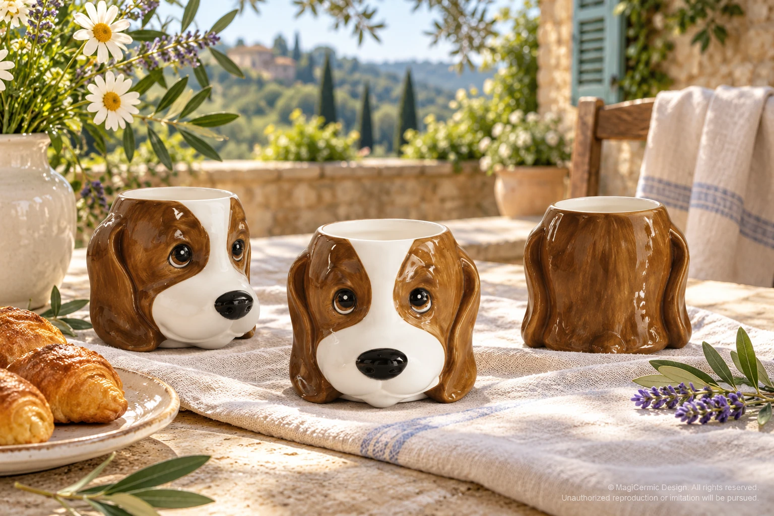 AI styling concept for Dog Portrait; original product reference images govern selected forms and details.