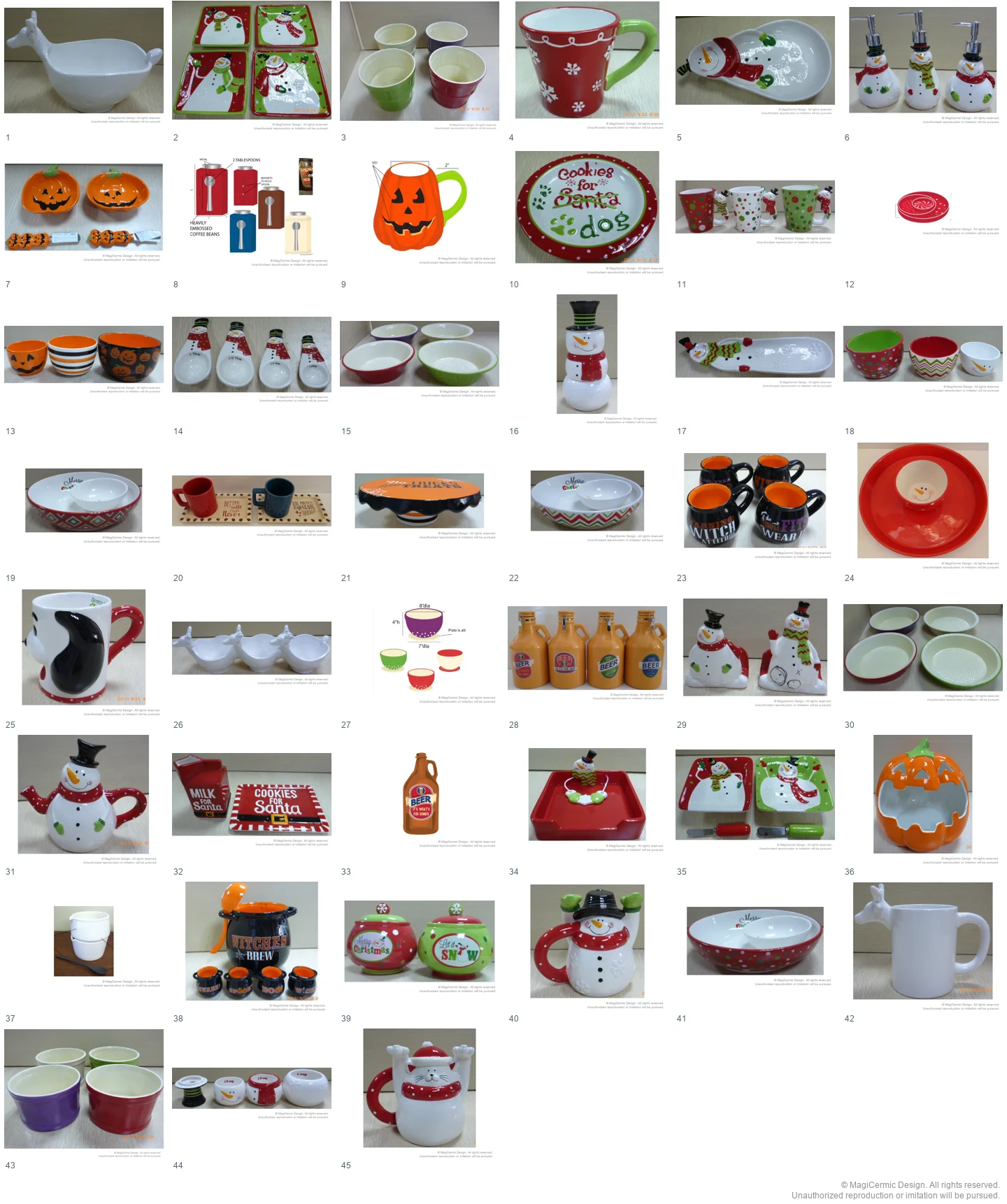 Complete original product reference board for this selection, page 1