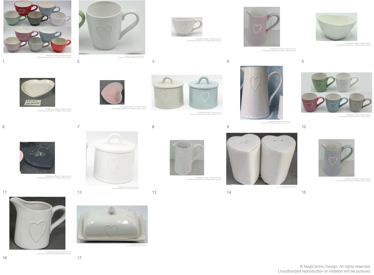 Complete original product reference board for this selection, page 1