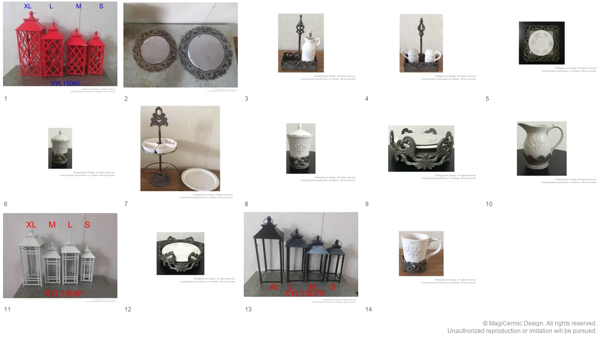 Complete original product reference board for this selection, page 1
