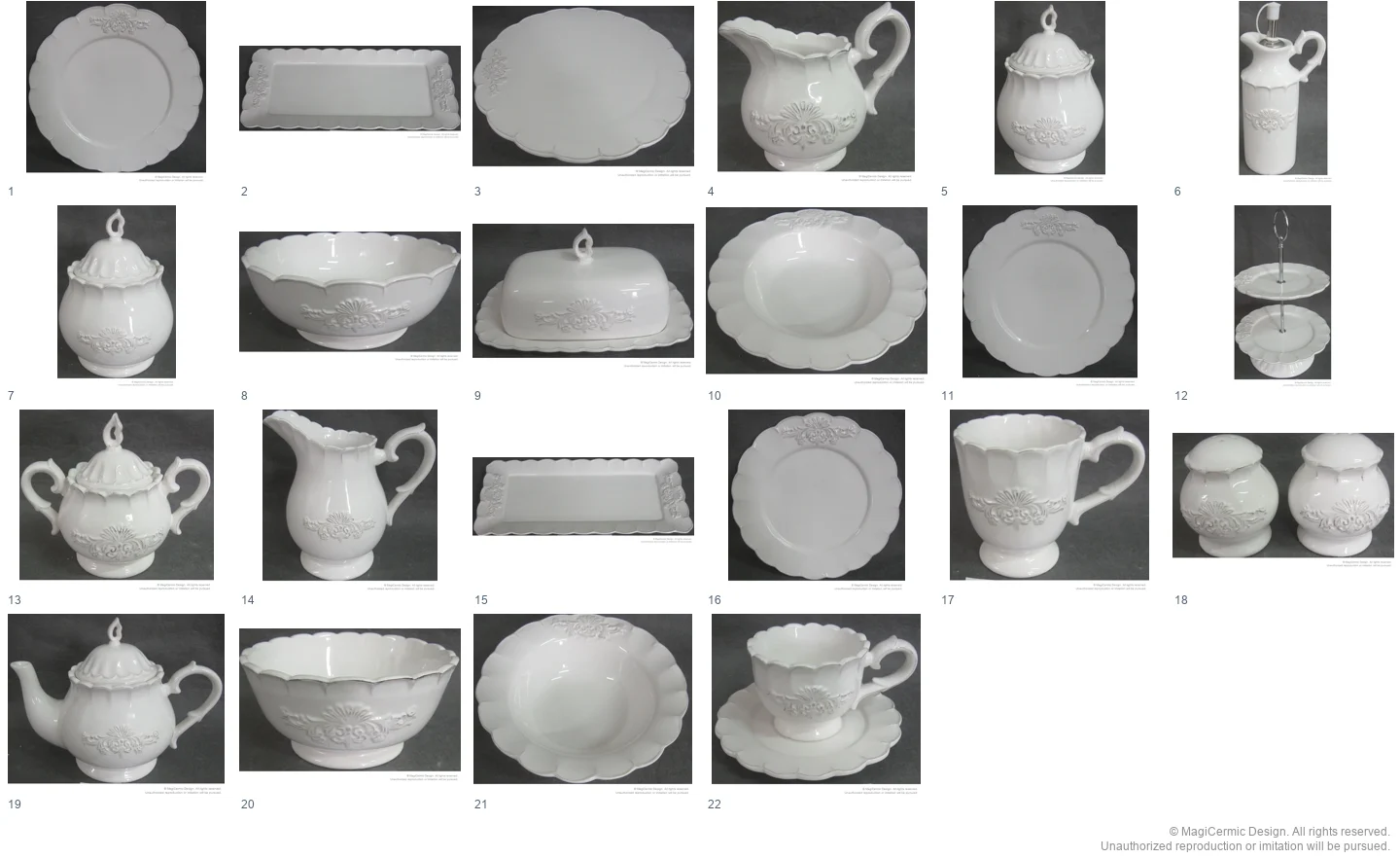 Complete original product reference board for this selection, page 1