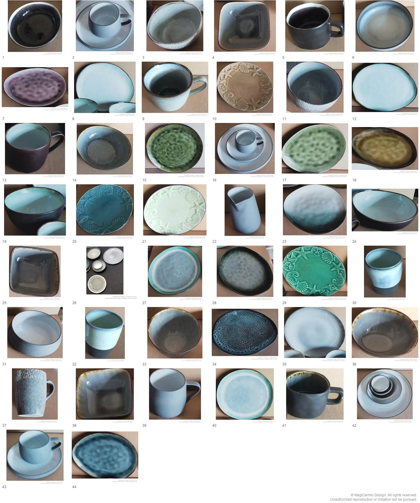 Complete original product reference board for this selection, page 1