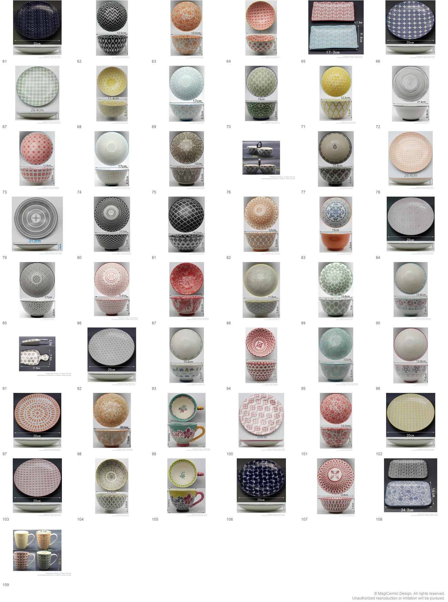 Complete original product reference board for this selection, page 2