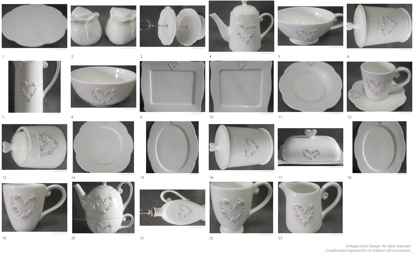 Complete original product reference board for this selection, page 1