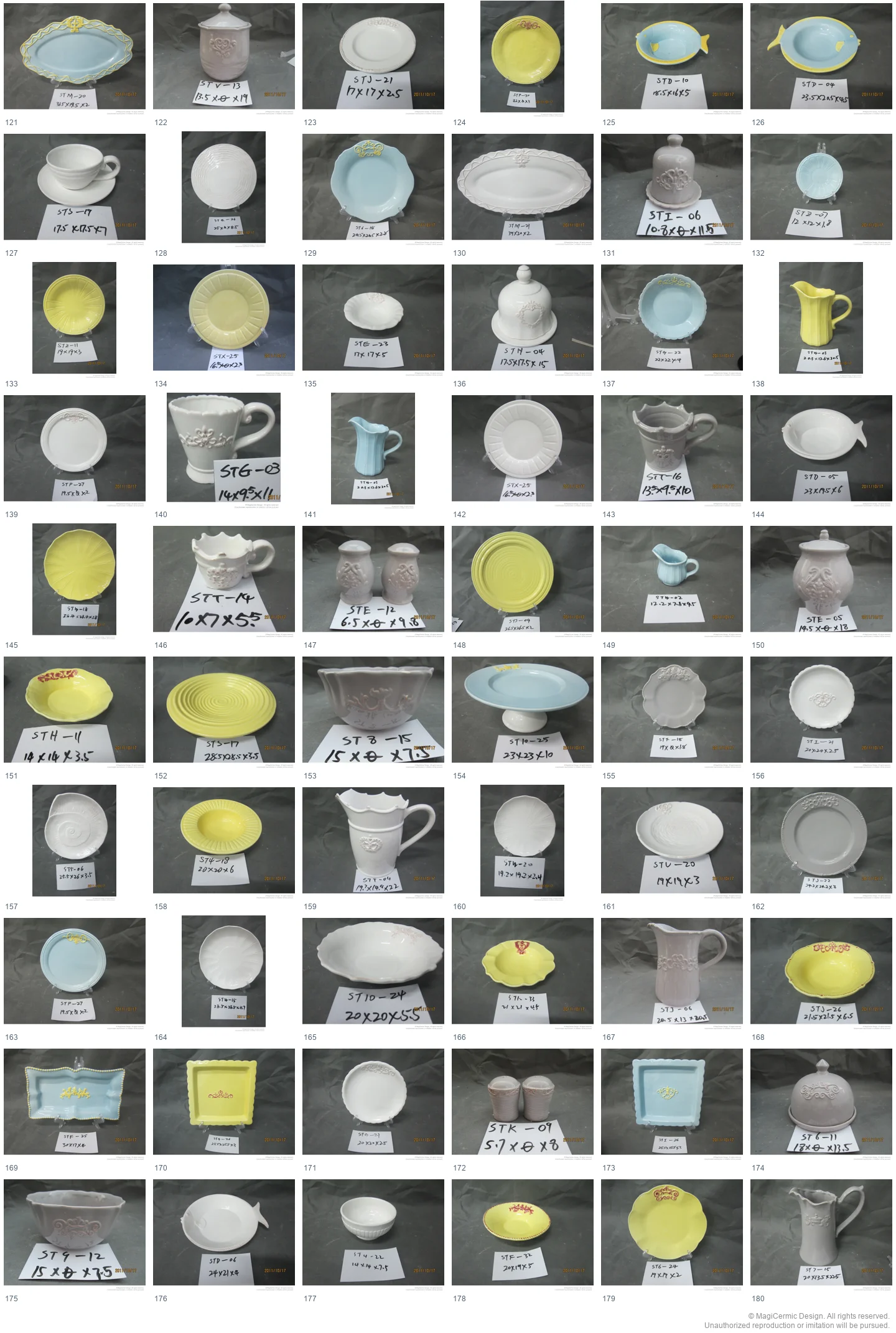 Complete original product reference board for this selection, page 3