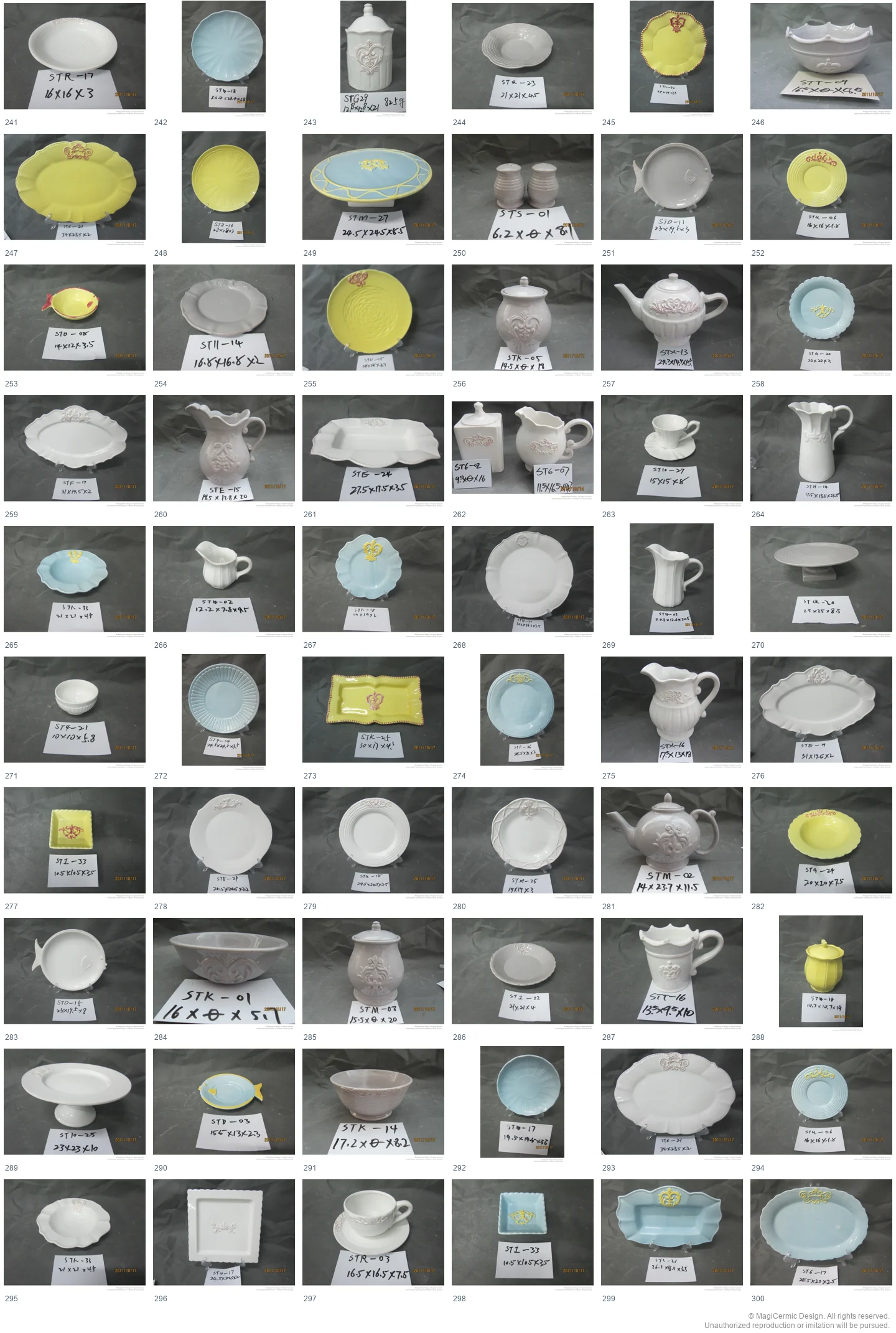 Complete original product reference board for this selection, page 5