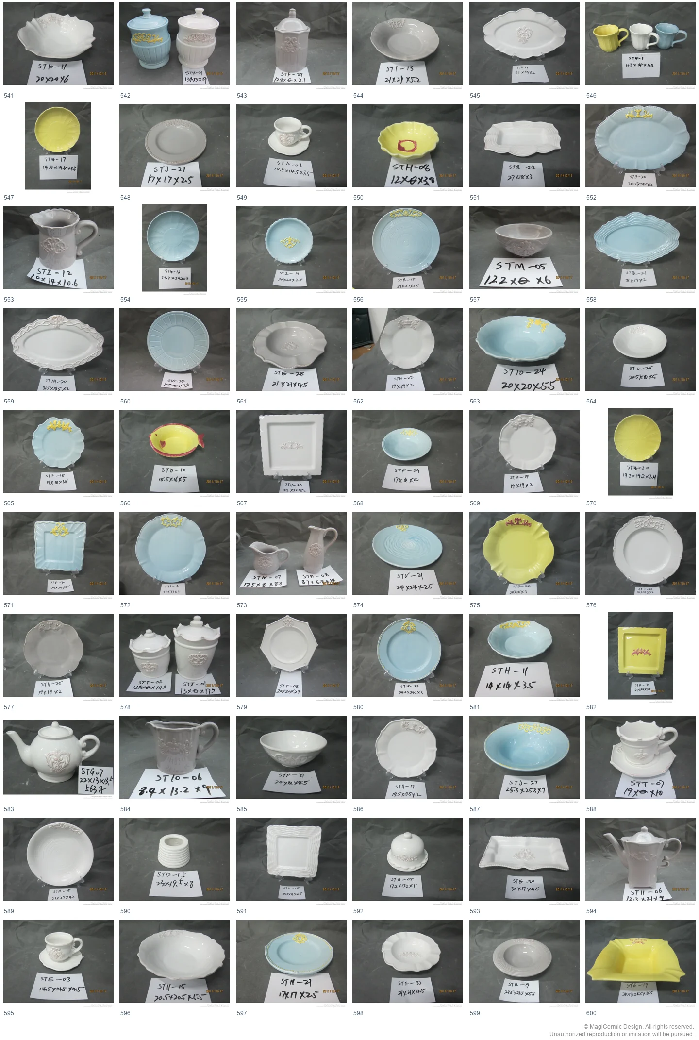 Complete original product reference board for this selection, page 10