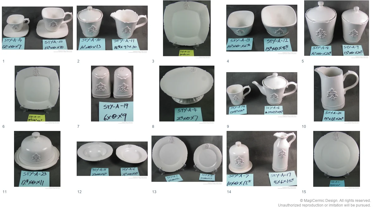 Complete original product reference board for this selection, page 1