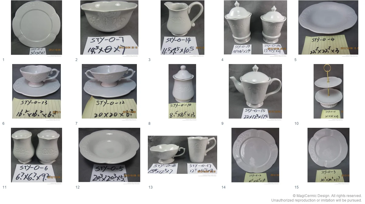 Complete original product reference board for this selection, page 1