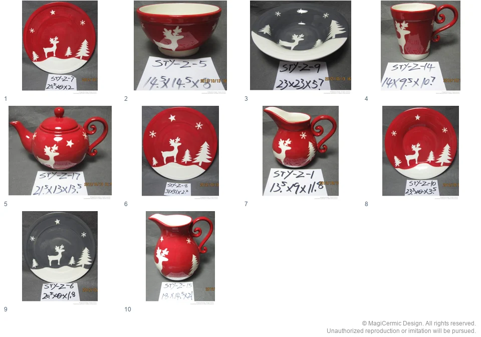 Complete original product reference board for this selection, page 1