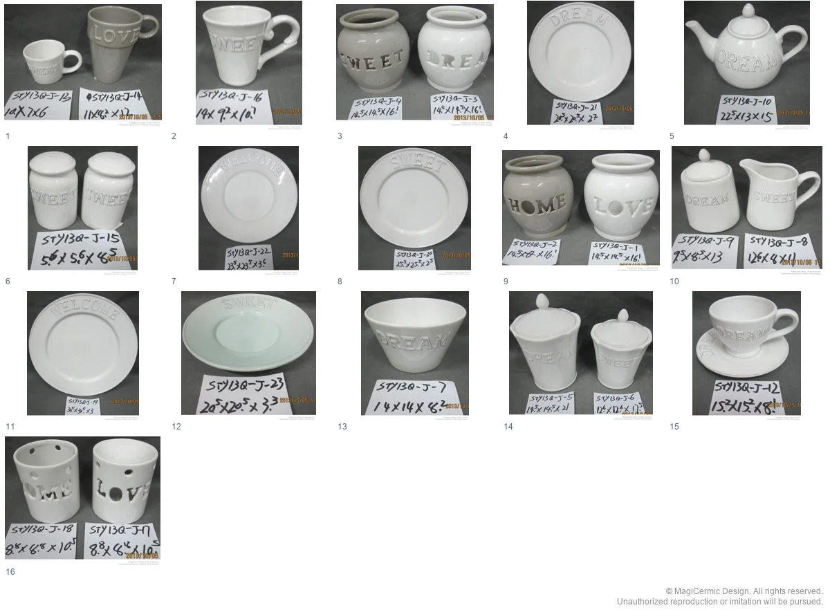 Complete original product reference board for this selection, page 1
