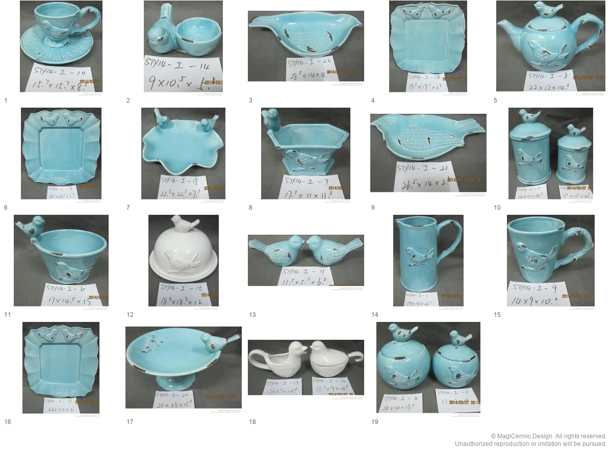 Complete original product reference board for this selection, page 1