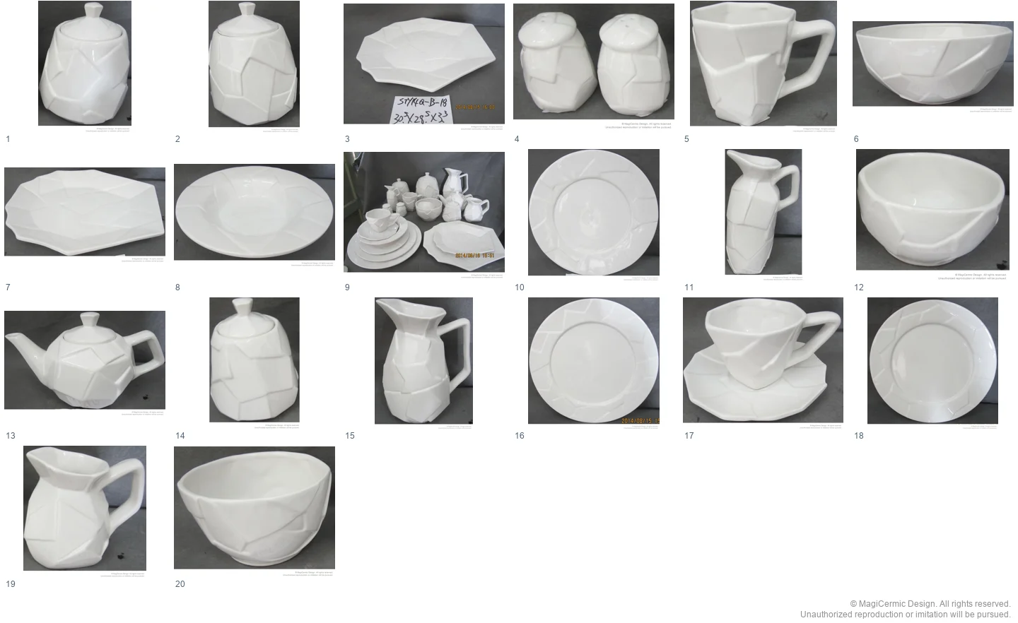 Complete original product reference board for this selection, page 1