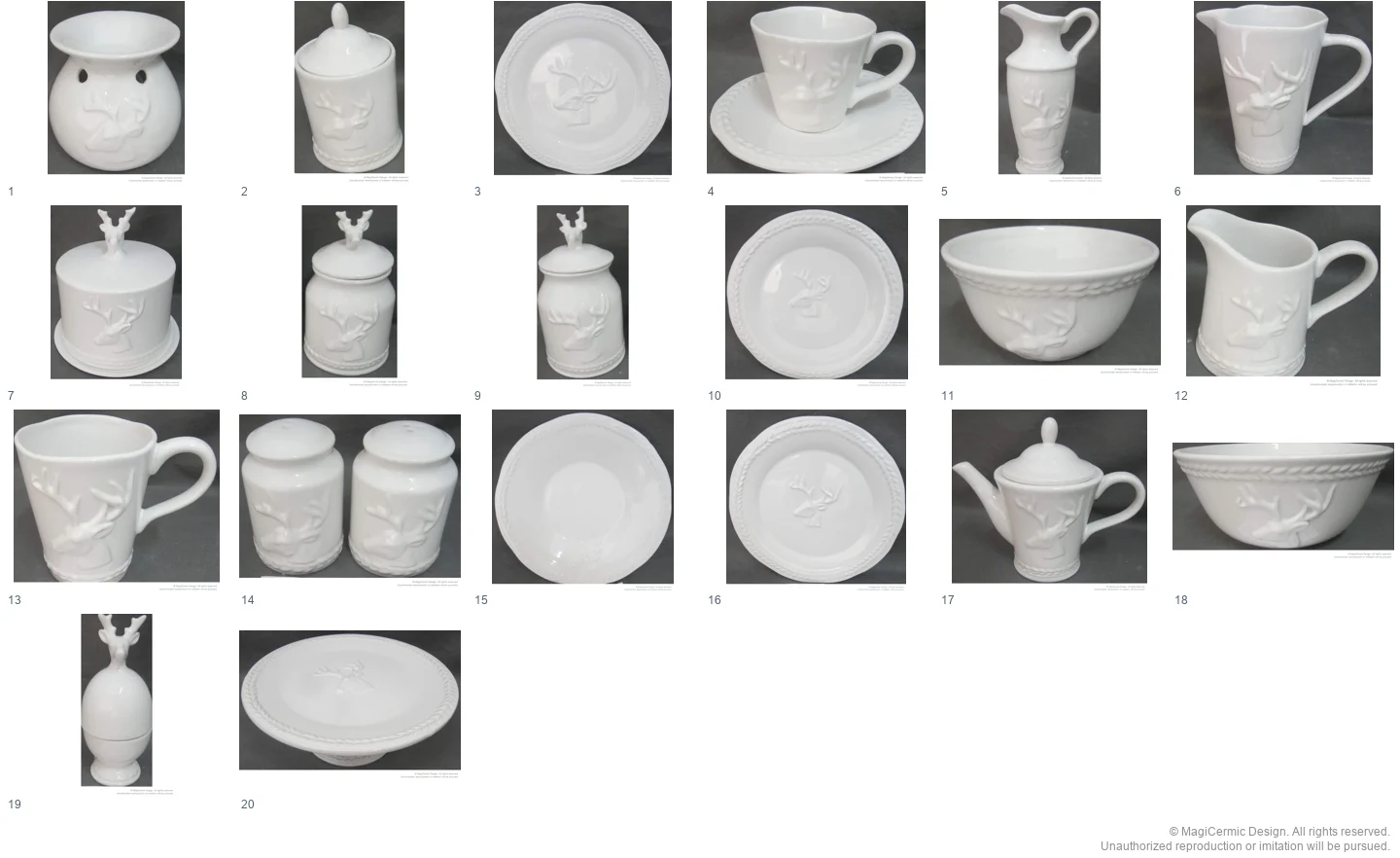 Complete original product reference board for this selection, page 1