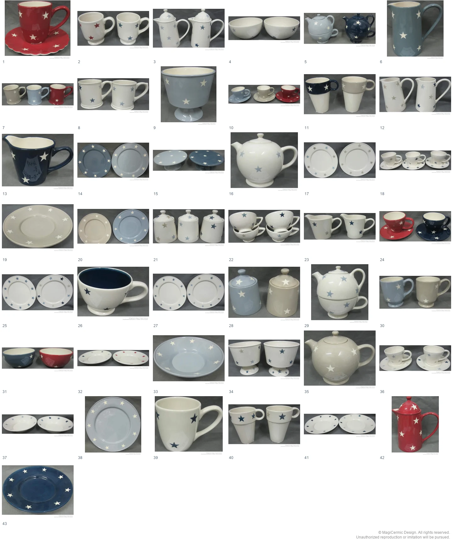Complete original product reference board for this selection, page 1
