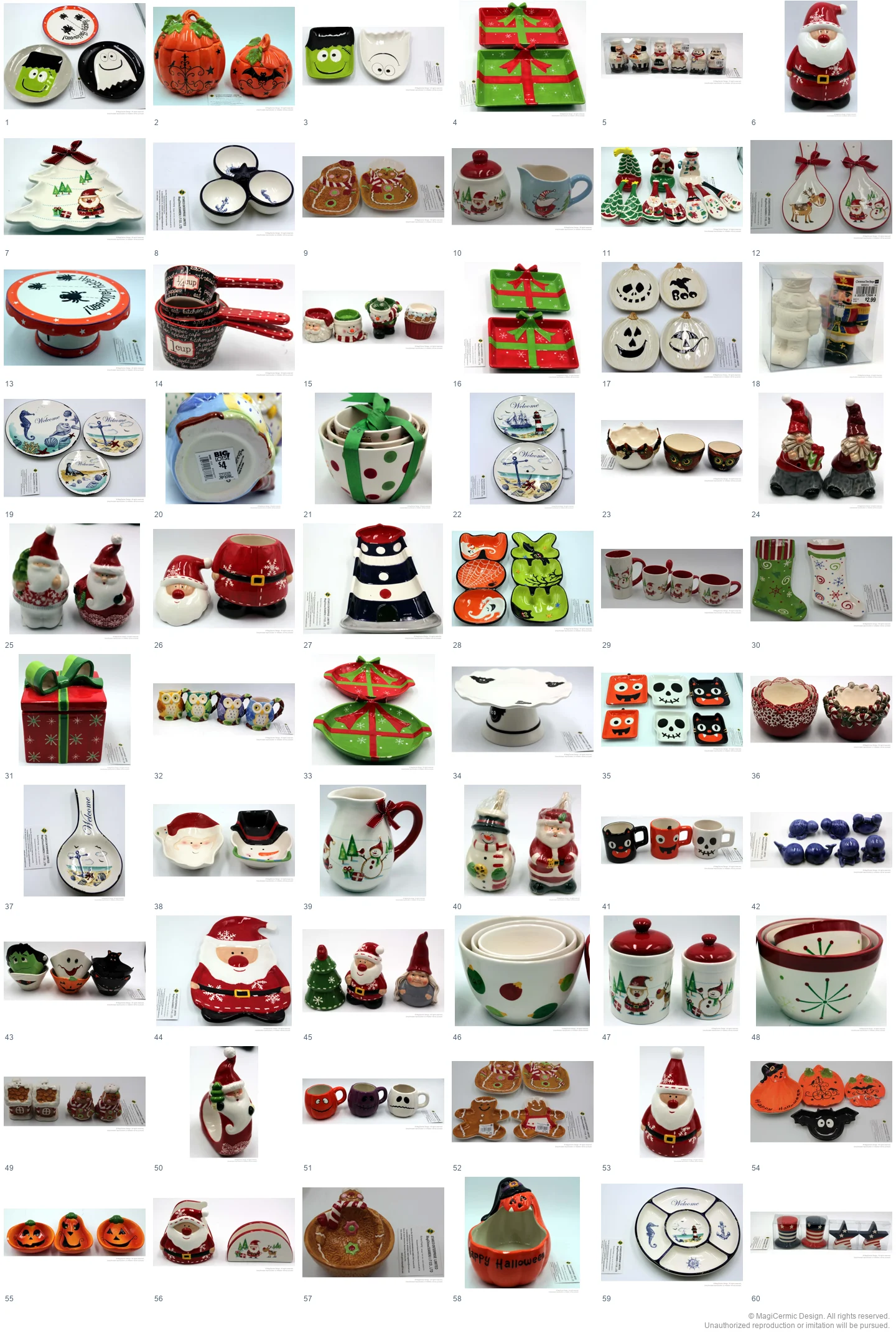 Complete original product reference board for this selection, page 1