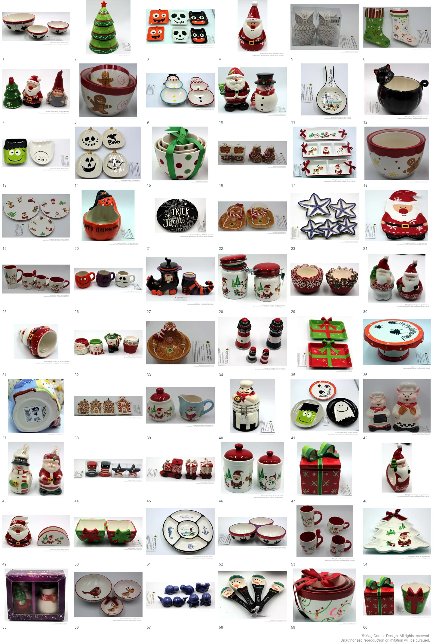 Complete original product reference board for this selection, page 1