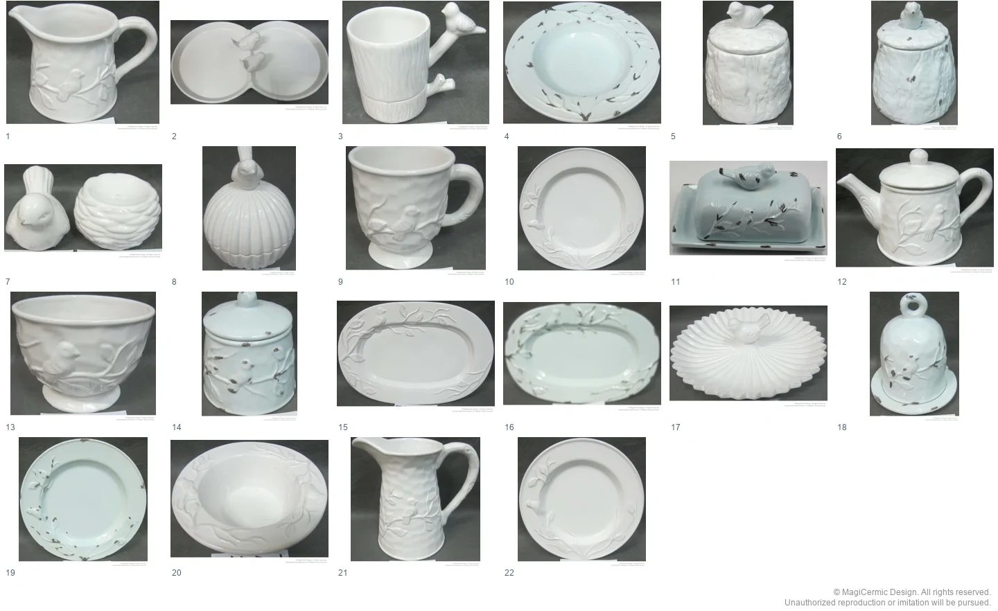 Complete original product reference board for this selection, page 1