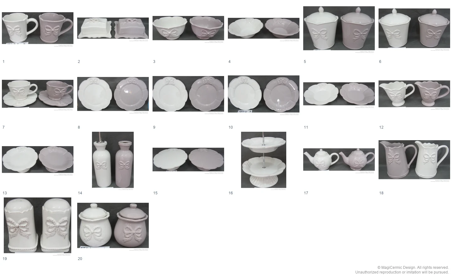 Complete original product reference board for this selection, page 1