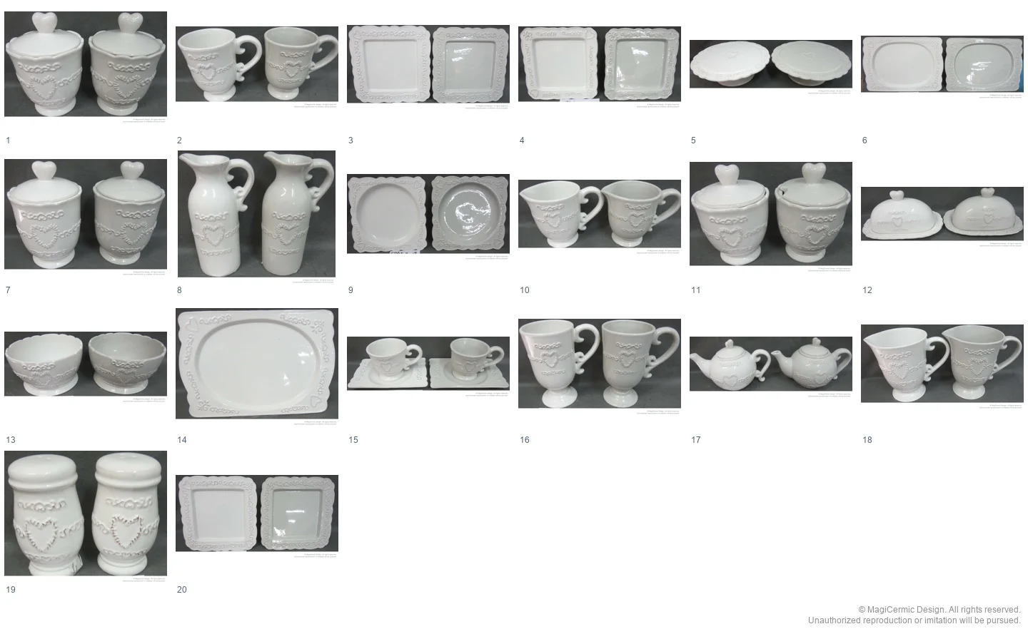 Complete original product reference board for this selection, page 1