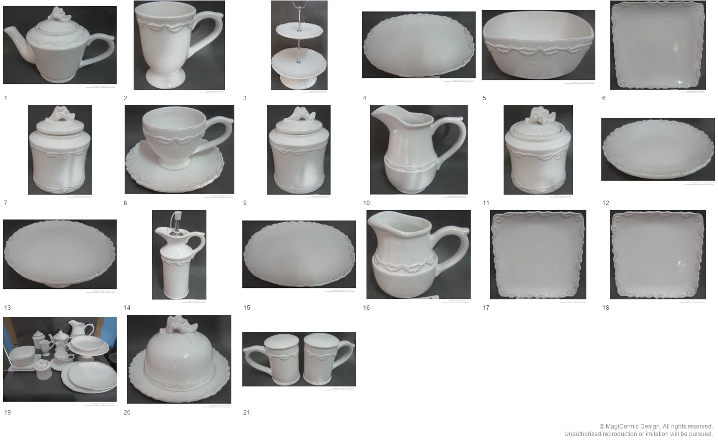 Complete original product reference board for this selection, page 1