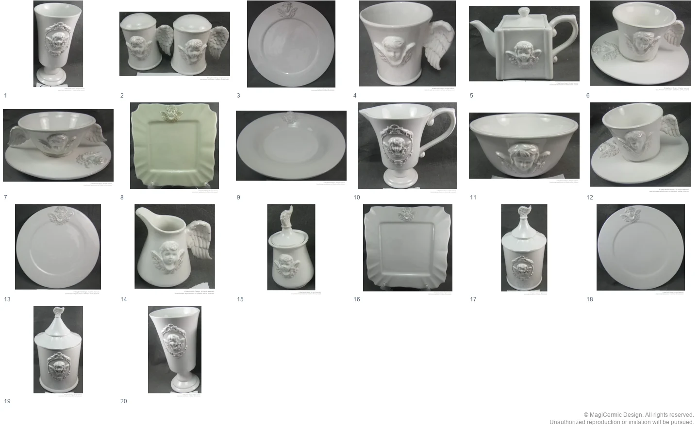 Complete original product reference board for this selection, page 1