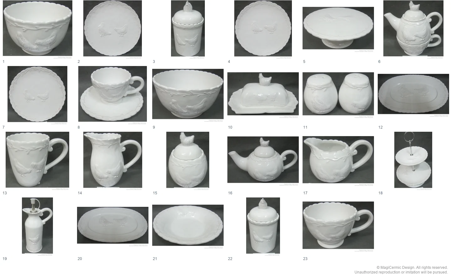 Complete original product reference board for this selection, page 1