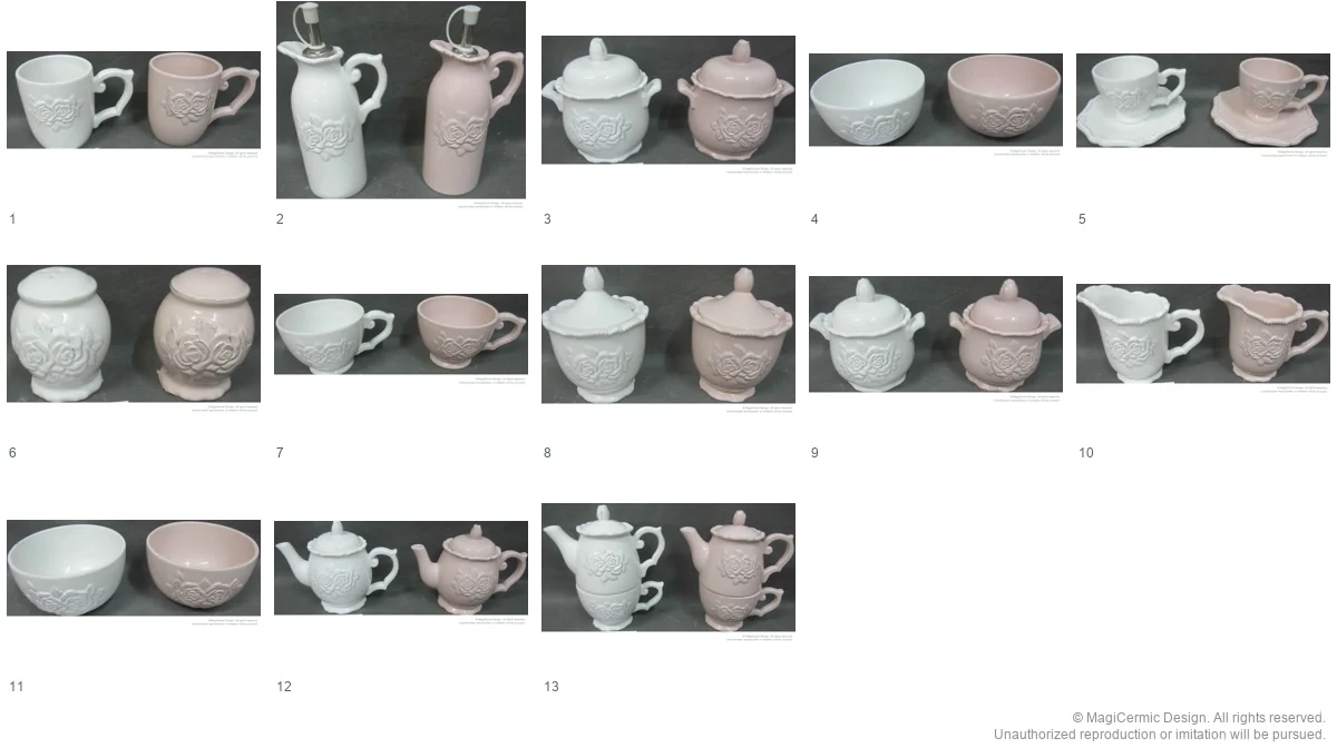 Complete original product reference board for this selection, page 1