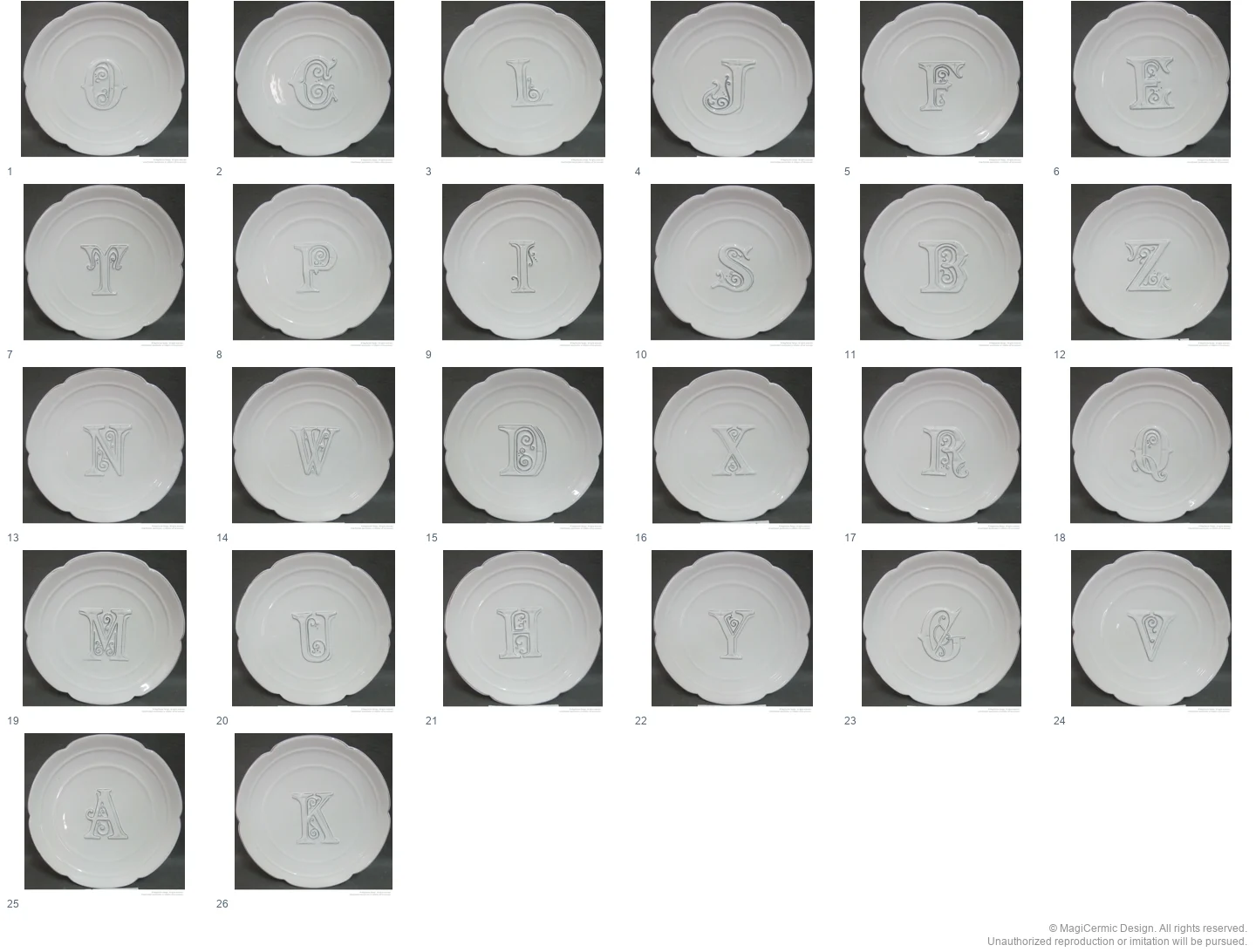 Complete original product reference board for this selection, page 1