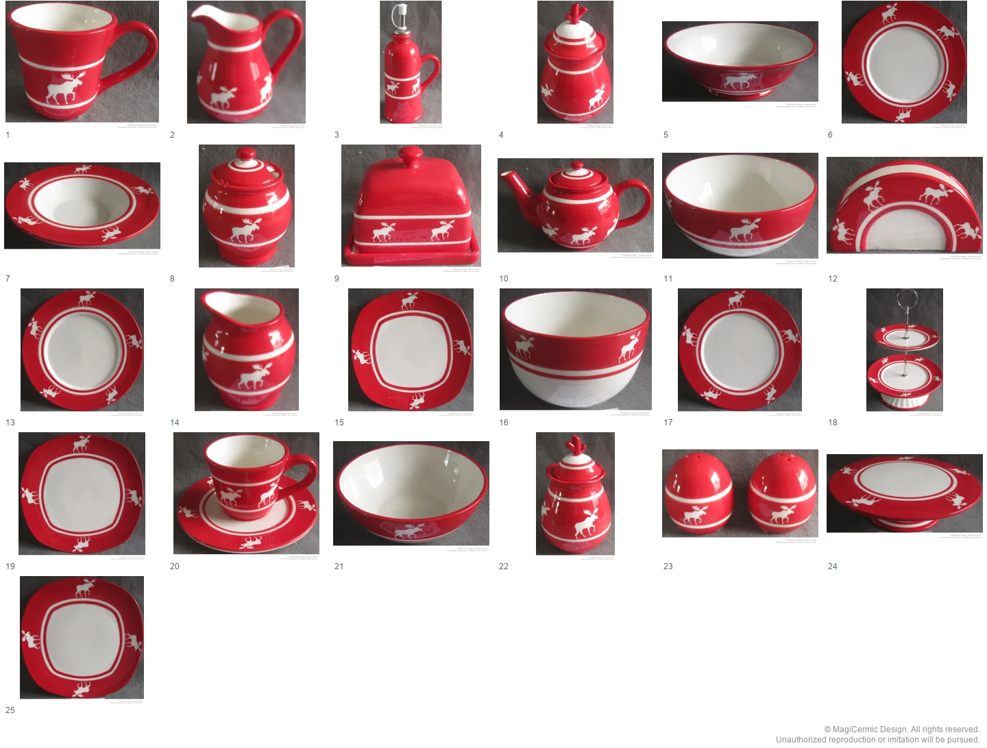 Complete original product reference board for this selection, page 1