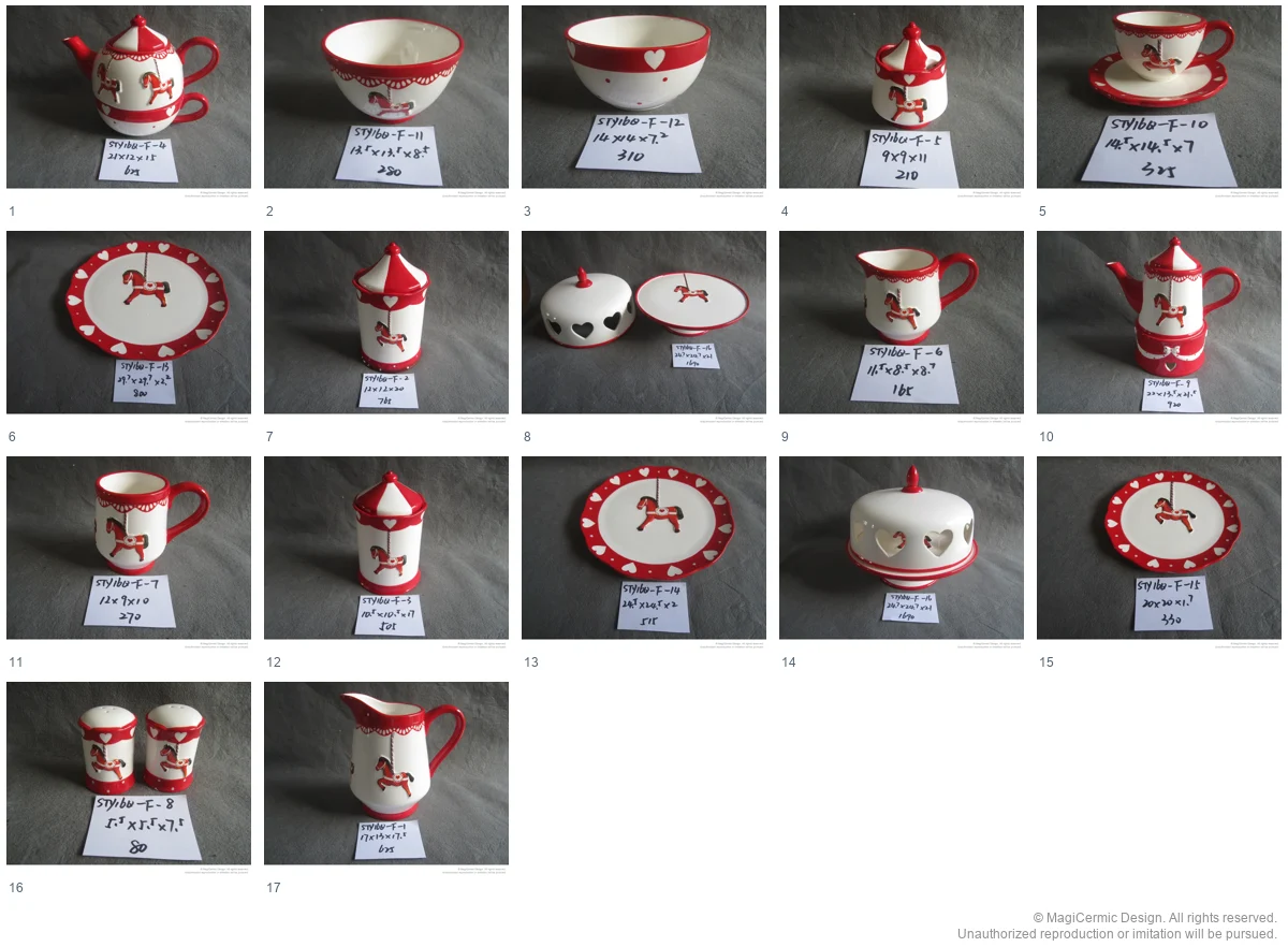 Complete original product reference board for this selection, page 1